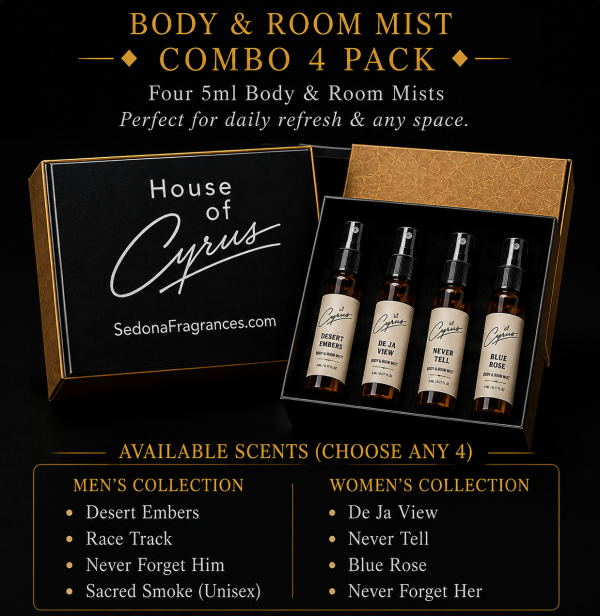 Body and Room Mist 4 Pack